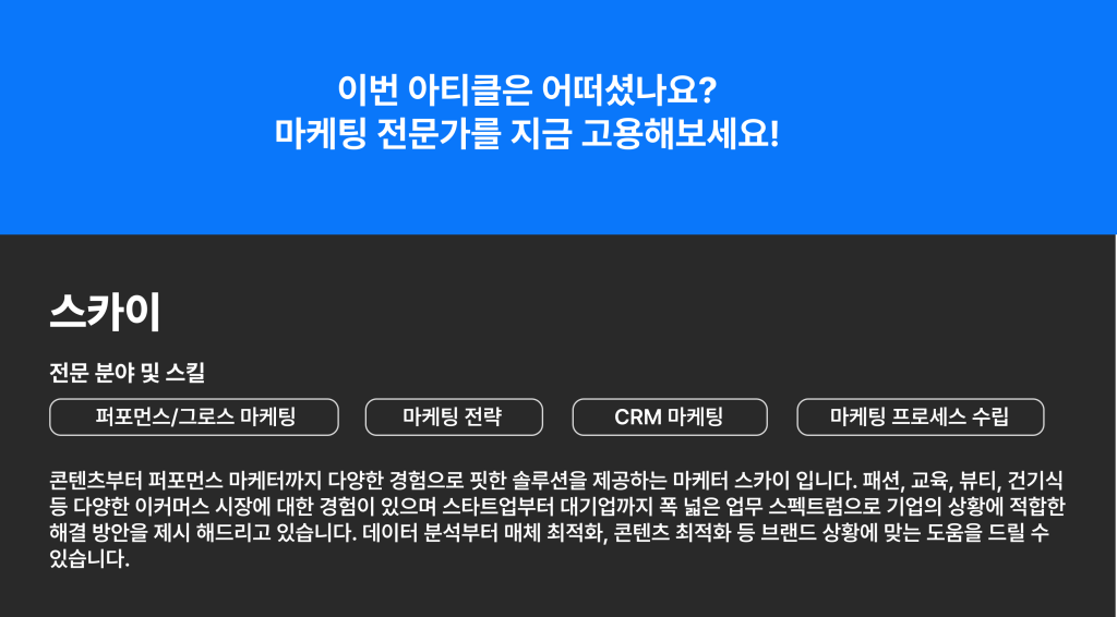 스카이 전문가 고용하기