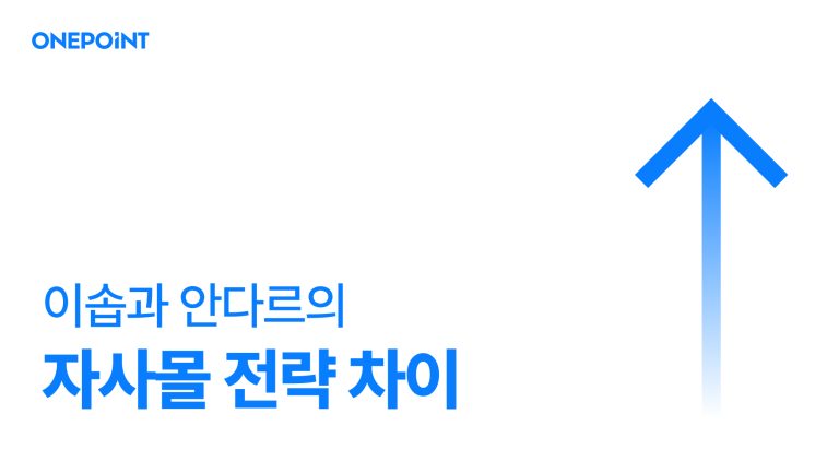 이솝과 안다르의 자사몰 전략 차이