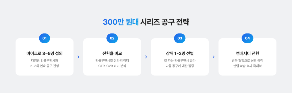 인플루언서 공구 비용 완전정복 : 계약 구조부터 예산별 전략까지 예산별 인플루언서 공구 비용 전략 : 300만원 대일 때