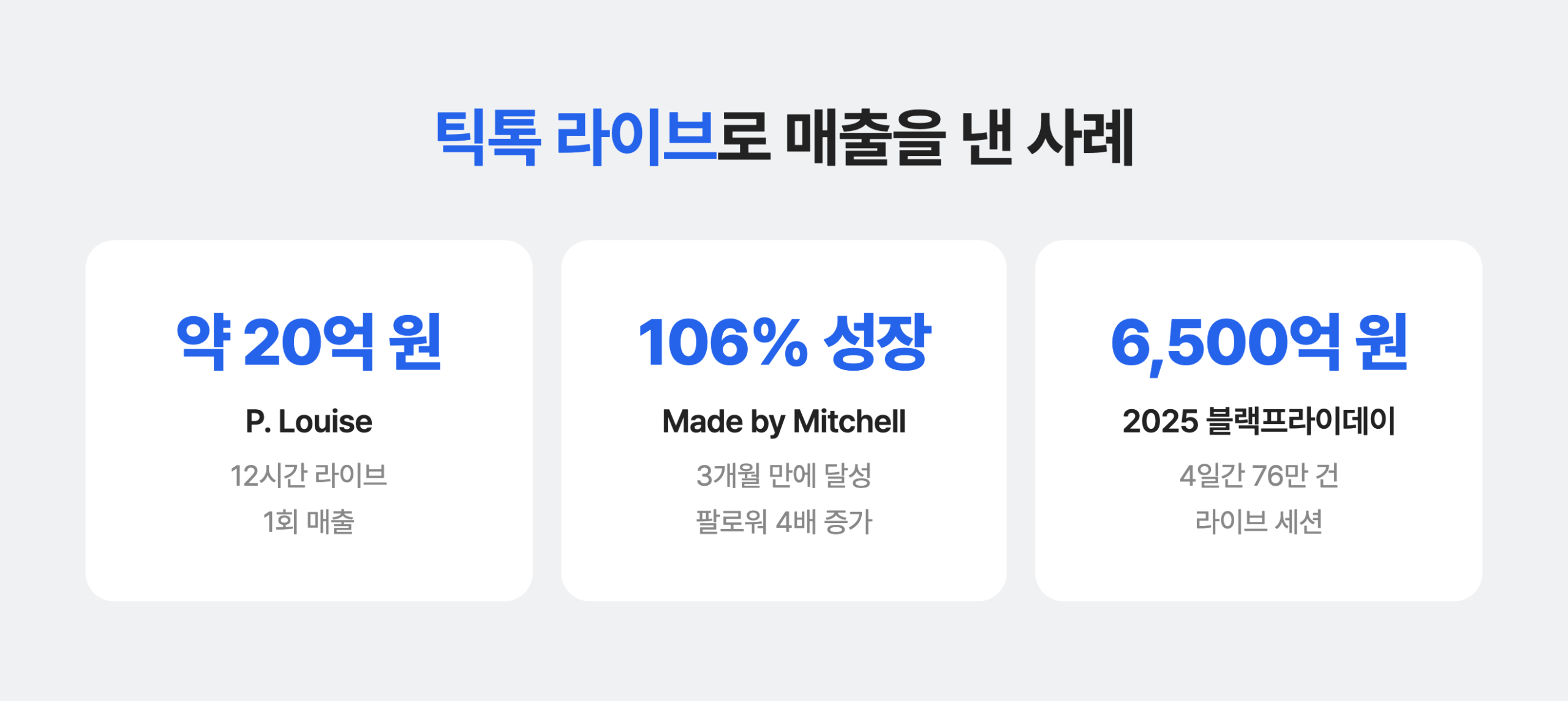 틱톡 라이브로 매출을 올린 브랜드들의 사례 3가지