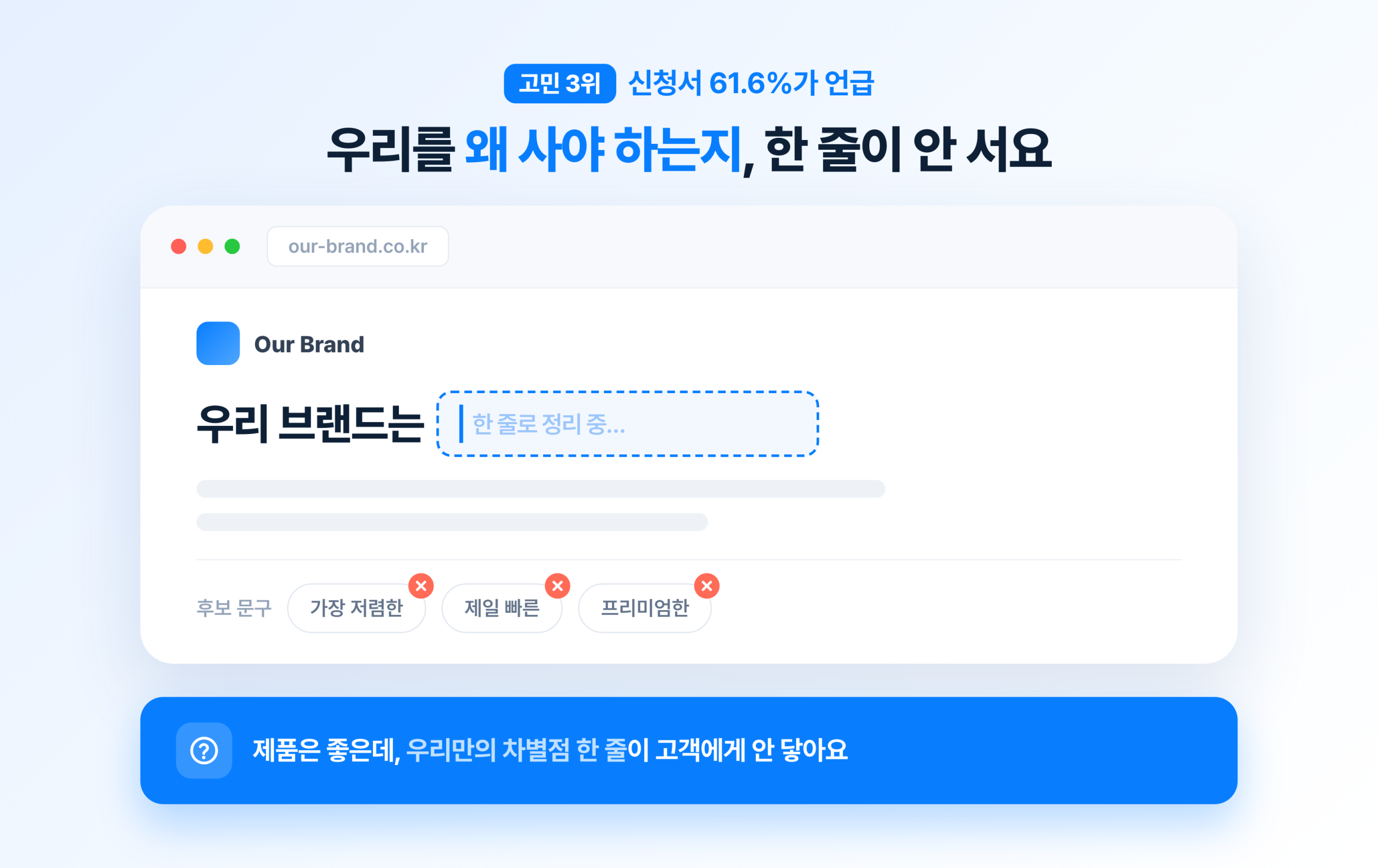 3. 브랜딩·메시지·USP 정리 관련 이미지