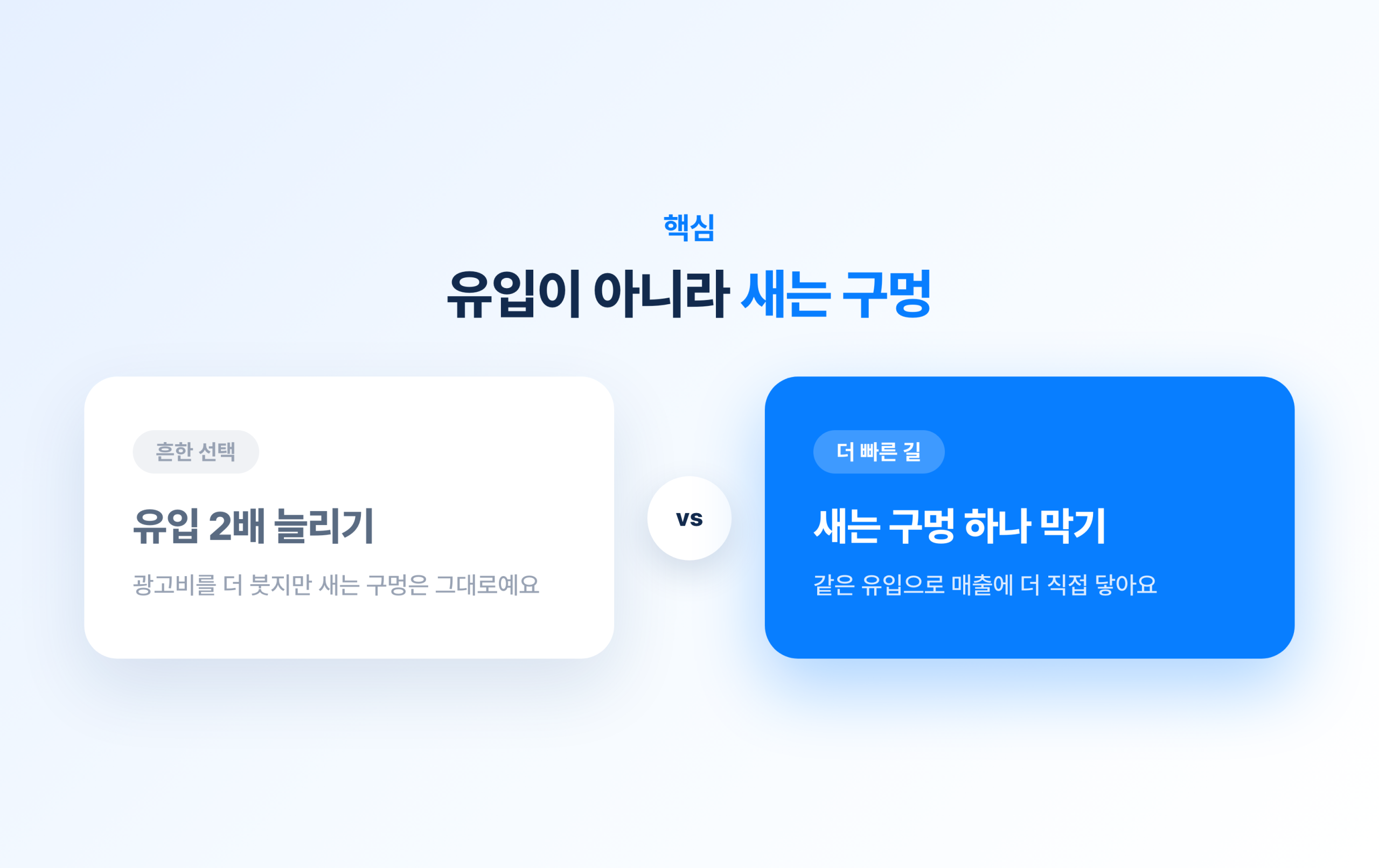 자사몰 전환이 안 나오는 이유